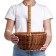 Wicker basket, 34 × 27 × 13/39 cm, vine, corn