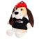Soft toy "Basset Hound in a baseball cap", 23 cm