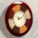 Wall clock, series: kitchen, "spices", d-29 cm, burgundy rim