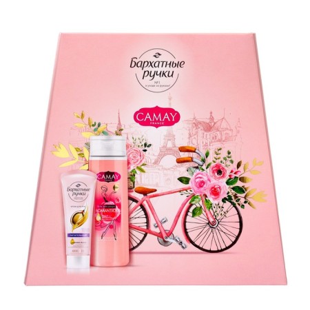 Gift set Camay: shower gel, 250 ml + hand cream, 80 ml-1