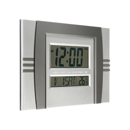 Electronic wall clock, desktop, with an alarm clock, 2 aaa, 29 x 18.5 x 2 cm-2