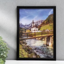 Photo frame 21x30 cm (7n92) black (plastic screen)
