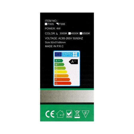 Front Facade "Gloss", FSD-046, 4 W, 3000K, 2 rays, IP65, 220 V, plastic, black-12