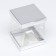Box with PVC mini 10 x 10 x 12 cm "silver"