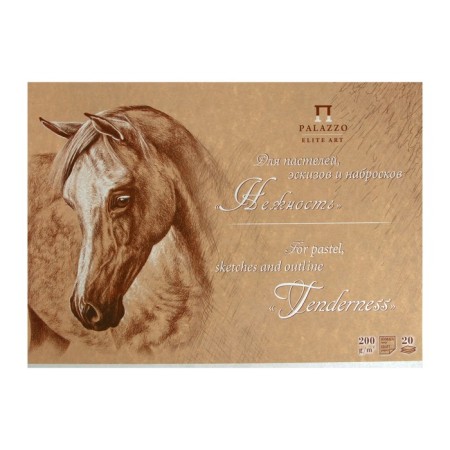 A3 tablet for sketches A3, 20 sheets "Tenderness", Kraft Buma Block 200g/m²