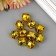 Set of decor for creativity "Bells Golden" d = 1.3 cm set 10 pcs