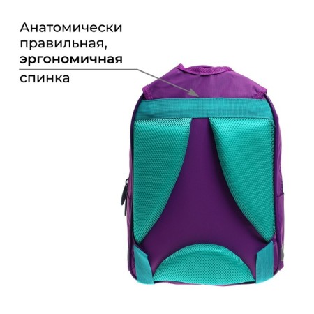 School backpack, 37 x 26 x 13 cm, ergonomic back, Calligrata Academy of Sciences "Unicorn"-2