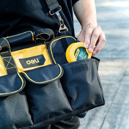 Deli tool bag, 14 pockets, oxford, belt, 310 x 170 x 220 mm-3