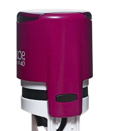Equipment for round printing automatic Colop Printer R40, diameter 41.5 mm, with a lid, a violet housing-4