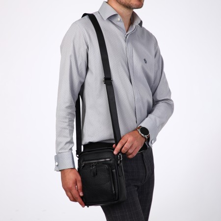 Male bag, guran tomp, black color-5
