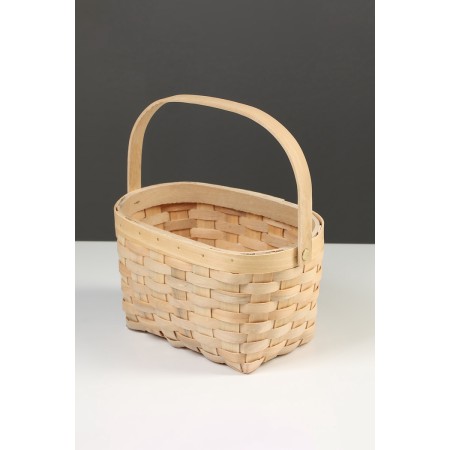 Wicker basket 23 x 16 x 12 cm, handle h = 12 cm, natural-3