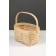 Wicker basket 23 x 16 x 12 cm, handle h = 12 cm, natural