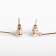 Earrings hanging "pendulum" large disk, color gold, 7 cm