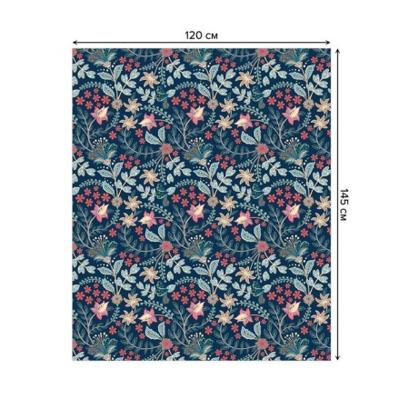 Tables on the table "Flower Field", rectangular, Saten, size 120x145 cm-1