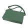 Female bag, artificial leather, green 26x7x16.5 cm