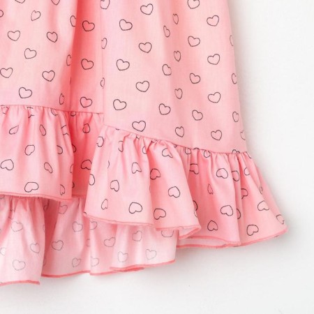 Dress children's kaftan "hearts" r. 98-104-5