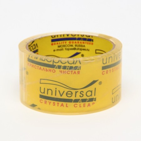 Sticky packaging tape Universal 50mm x 66y crystal - clean-3