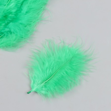 Set of decorative feathers "needlework", 20 pcs (grass), pen length 13-16 cm-1