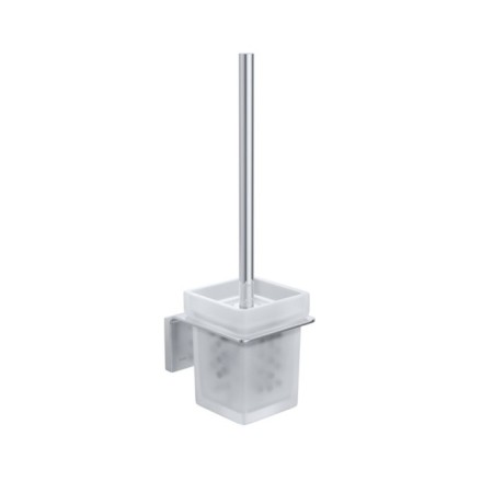 Ersh for the toilet IDDIS SLIDE, 113x103x336 mm, matte glass, chrome
