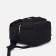 A backpack with a zipper, 4 outer pockets, black color