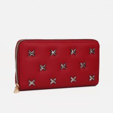 Lightning wallet, burgundy color