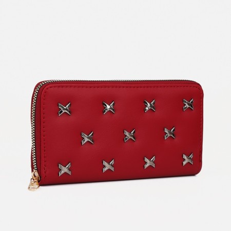 Lightning wallet, burgundy color