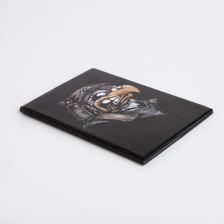 Cover for passport, black color-2