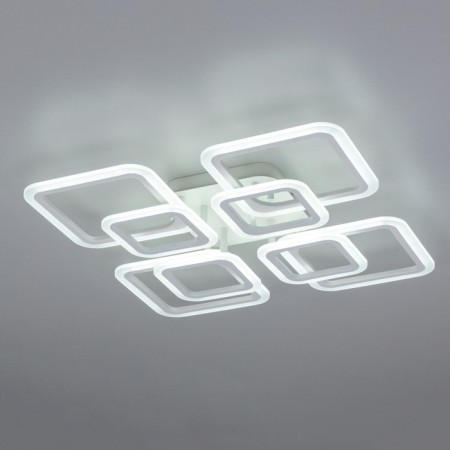 Ceiling chandelier Citilux "Marcel" CL232180R, 60x60x1 cm, 8x13.8W, LED, Color White-2