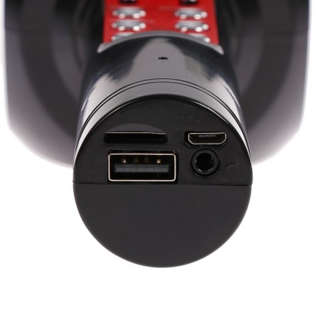 Microphone for karaoke Luazon LZZ-60, 1800 mAC, LED, black-2