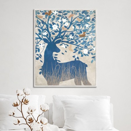 Reproduction of the picture "Deer No. 1", 40x50 cm, frame 20-001d-2