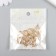 Decor for creativity Metal "drop" volumetric gold, crystal 1x1.2x2.1 cm