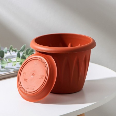 Pot with the Podon "Alice", 1 L, Terracotta Color-1