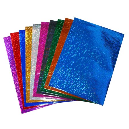 Paper color A4 format 10 sheets 10 colors self -adhesive with a pattern, raft. 70g/m3, 11MKR