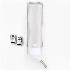 Drill for animals, 750 ml, fastening-spring, and two interchangeable filters, white
