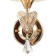 Sconces "Stefania" E27 40W gold 12.5x29 cm