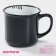 Mug ceramic shade "Emal", 340 ml, black color