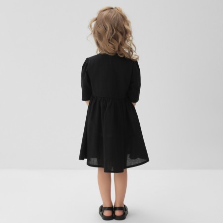 Платье для девочки MINAKU: Cotton collection, цвет чёрный, рост 110 см-2