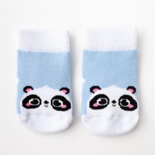 Socks children's terry crumb I am Panda, size 12-14 cm