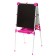 Prayer for children's bilateral “Knowledge Board” is regulated in height, + educational supplies, pink color