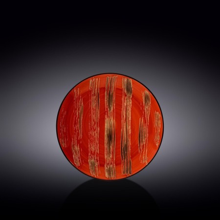 The plate round Wilmax England Scratch, D = 18 cm, the color is red
