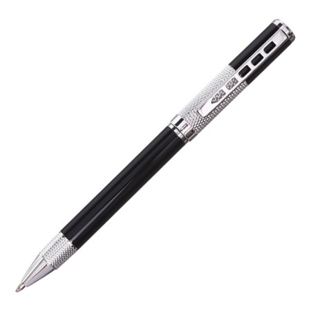 Handle Gift ball in the leatherette case rotary style Black/silver.-1