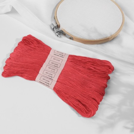 Set of threads Muline No. 3801, 8 ± 1 m, 6 pcs, deep red color-3