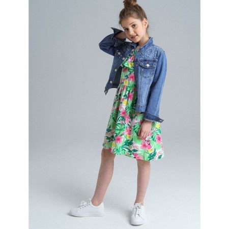 Denim jacket for girls, height 170 cm-2