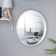 Silver mirror, wall, 40 × 4 cm