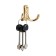 Hook furniture tundra TKD024, two -rod, gold
