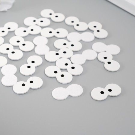 Decor for the creativity of the leatherette "Eye" set of 25 pcs 2.3x1.2 cm