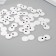 Decor for the creativity of the leatherette "Eye" set of 25 pcs 2.3x1.2 cm
