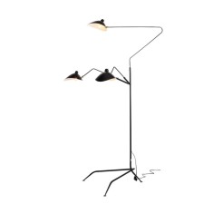 The floor lamp ST LUCE. SL305.405.03. SPRUZZO. 3x60 watts, E27, 155x155x205 cm, black color