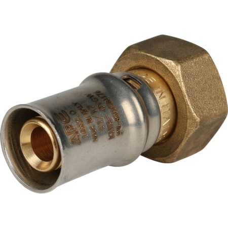 The coupling press Stout SFP-0016-001216, 1/2 "x 16 mm, with a plug nut, brass-1