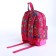 Baby backpack with zipper, external pocket, reflective strip, pink color